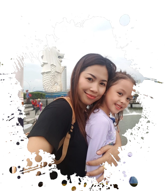 Ae and Yaya in Singapore